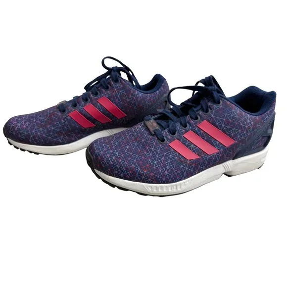 Adidas Torsion Womens Sneakers Navy/Pink Size 6 Athletic Running Shoes Geometric - Picture 2 of 16